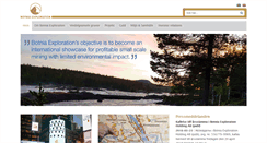 Desktop Screenshot of botniaexploration.com